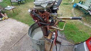 56 Bucaneer 12hp Electric Testing the Starter and ChokeSolenoid Success 💯 🏆 🥇 gale outboard [upl. by Hugibert392]