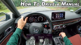 How To Drive A Manual Transmission  Rev Match  Heel Toe Downshift POV Tutorial [upl. by Norrabal]