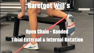 Open Chain  Resisted Tibial Internal amp External Rotation [upl. by Metzgar70]