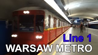 🇵🇱 Warsaw Metro  Line M1  Metro w Warszawie  Linia M1 2018 [upl. by Wilda]