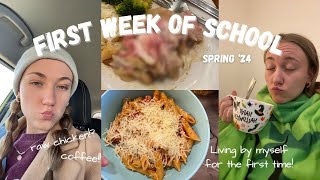 FIRST WEEK OF COLLEGE  Spring 2024  Week In My Life [upl. by Ingaborg]