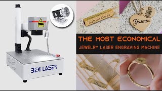 20W mini jewelry laser engraving machine for personalized necklaces pendants rings [upl. by Anerdna]