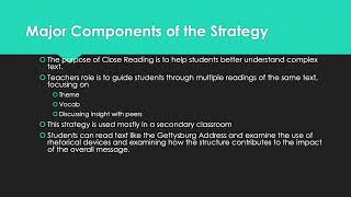 Reading Strategy Presentation Video Basic Template [upl. by Daberath]