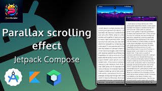 Parallax scrolling effect in Jetpack Compose  Android Studio [upl. by Kersten669]