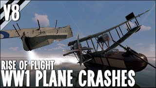 Realistic Airplane Crashes amp Shootdowns V8  Rise of Flight  WW1 Flight Simulator [upl. by Leugimesoj146]