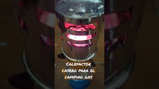 calefactor casero para camping gas [upl. by Trelu]