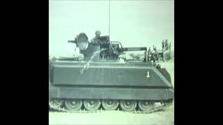 Early M163 Vulcan Air Defense System 20mm cannon vs sandbag bunker in Vietnam in 1968 gatling [upl. by Ennovehs]