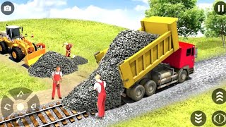 JCB Simulator 2023  Railroad Builder Construction  Android Gameplay [upl. by Christa288]