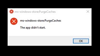 2024 fix quotmswindowsstorePurgeCaches The App didnt startquot [upl. by Adnamas]