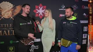 BOM Interviews Patrisha meets Alexander ampTony KKPOKER Ambassadors at battle of malta 2024 [upl. by Gerbold]