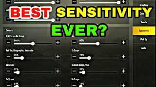 THE BEST Sensitivity EVER PUBG MOBILE SENSITIVITY [upl. by Epstein]