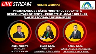 Webinar  Ministerul Educatiei [upl. by Alemac836]