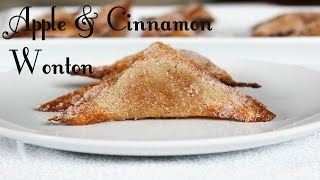 Apple amp Cinnamon Wonton Recipe  Healthy and Delicious Desserts [upl. by Almeeta7]