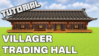 Aesthetic Villager Trading Hall  Minecraft Tutorial [upl. by Pulling]