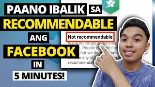 PAANO GAWING RECOMMENDABLE ANG FACEBOOK PAGEPROFILE l HOW TO FIX NOT RECOMMENDABLE ON FACEBOOK [upl. by Cullin821]