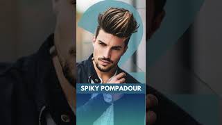 Best Spiky Haircuts for Men Spiky Pompadour haircut fadecut hairstyle highfade [upl. by Enorel]