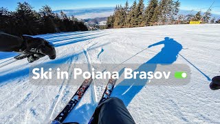 Se schiază pana jos in Poiana Brasov⛷ [upl. by Malinde]