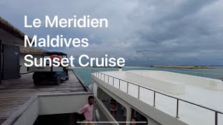 Maldives Le Meridien Resort  Sunset Cruise w Dolphins [upl. by Hinkel]