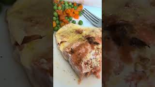 Whats for lunch Sous vide salmon to 130F then fried with adobe seasoning vegetables and cheese [upl. by Vernon]