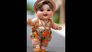 Beautiful baby modeling 💓ai cutebaby runway babymodeling kawaii cute fashion shorts baby [upl. by Nohshan]