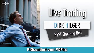 LiveTrading NYSE Opening  YM  Di 6824  1515 DHilger  FXFlat [upl. by Aleuname]