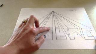 Instructions for Drawing 3Dimensional Names [upl. by Oalsinatse]