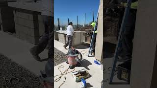 Barbecue slab install Taj Mahal quartzite slab TajMahalquartzite [upl. by Cohe685]