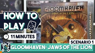 How To Play Gloomhaven Jaws Of The Lion Scenario 1 in 11 minutes Roadside Ambush [upl. by Harewood]