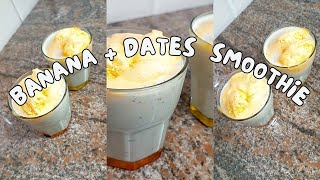 Ifthar Special  How to make Banana  Dates Smoothie in just 10 minutes  Easy and Delicious recipe [upl. by Ahsinotna]