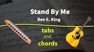 Stand By Me  guitar and harmonica  chords amp tabs [upl. by Atteragram636]