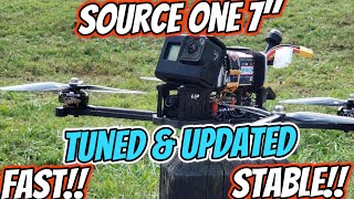 Betaflight Firmware amp PID Tune Update on my Source One 7quot Long Range Quad  Smooth Test Flight [upl. by Robbi58]