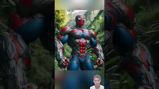 Kiska Robot version 😎 best hai 🤯 spiderman vs venom vs hulk funnyshortsaiviralvideo [upl. by Carrew]