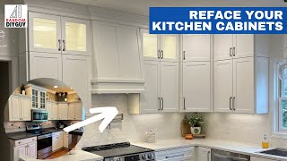 Reface Your Kitchen Cabinets EASY DIY Remodel [upl. by Bride]