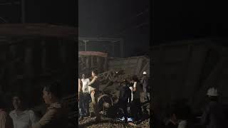 Train derailment in SCR railway Indian Railway train derailment [upl. by Jarrid]