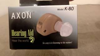 AXON hearing aidSound Amplifier K80 （Chinese factory） [upl. by Etnelav43]