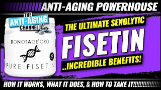 FISETIN  Senolytic AntiAging Supplement  Life Extension [upl. by Thornburg324]