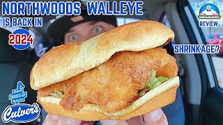 Culvers® Northwoods Walleye Fish Sandwich Review 🐟  Is It Shrinking  theendorsement [upl. by Cirderf]