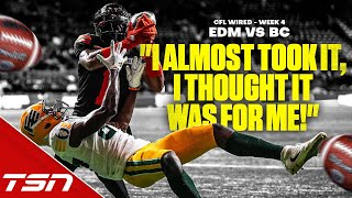 quotI almost took it I thought it was for mequot Near touchdown theft highlights CFL Wired  Week 4 [upl. by Rebel215]