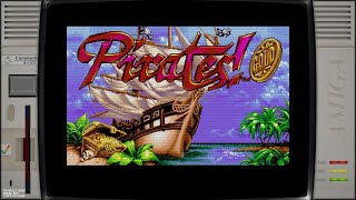 Pirates Gold Version 15 190524 Amiga 1200 AGA  MicroProse  1994 Batocera 40 50Hz [upl. by Eidna]