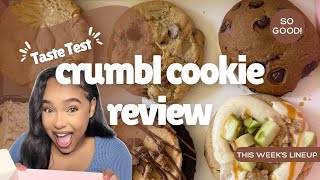 CRUMBL COOKIE REVIEW🍪  Trying This Week’s Flavors [upl. by Houghton]