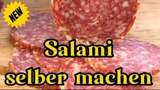 Hausgemachte Salami Eine SchrittfürSchrittAnleitung 🍴👩‍🍳🔪 [upl. by Aspa228]