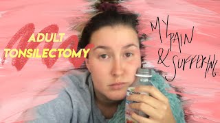 DAILY VLOG  tonsillectomy at 21  recovery tips weight loss etc [upl. by Laroy]