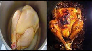 Recette de poulet roti cocotte minute sans four [upl. by Luanne]