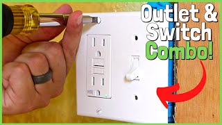 Easiest Way To Wire a Light Switch and Outlet In the Same Box [upl. by Silirama]