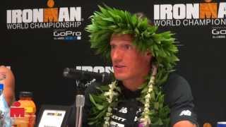 Sebastian Kienle Post Race 2014 Kona [upl. by Myranda]