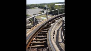 The Hurler Roller Coaster at Carowinds Amusement Park [upl. by Asinla243]