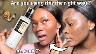 HOW TO PROPERLY USE THE ADVANCED COSRX SNAIL 96 MUCIN POWER ESSENCE  How to properly layer [upl. by Wane908]