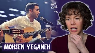 Vocal Coach hears Mohsen Yeganeh for the first time Reaction and Vocal Analysis of Behet Ghol Midam [upl. by Nilyam]