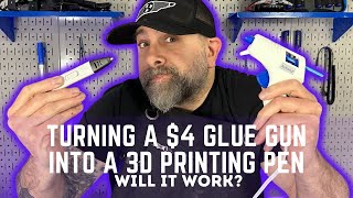 Turning a 4 Glue Gun Into a 3D Printing Pen [upl. by Amaryllis]