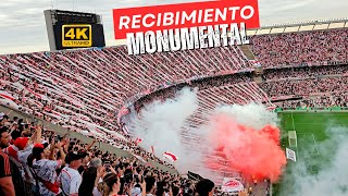 🔥 INCREÍBLE Recibimiento de River Plate ante Barracas  Monumental  2024 [upl. by Lemal457]